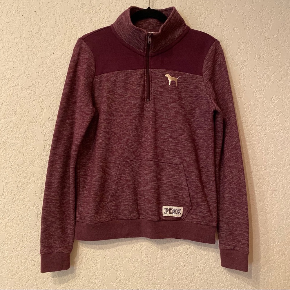 PINK Victoria’s Secret Purple Half Zip Sweatshirt